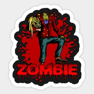 Zombie woman Sticker